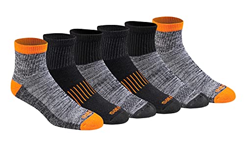 Hi-vis Orange Black (6 Pairs)