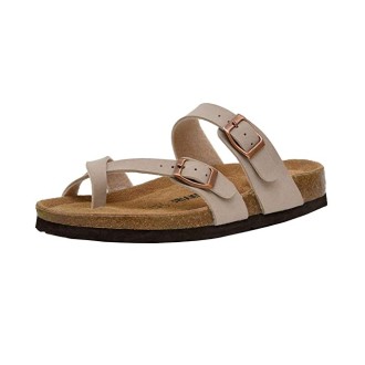 Women's Cushionaire Luna Cork footbed Sandal with +Comfort